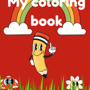 Printable Animal & Character Coloring Book for Kids | 12 Fun Pages | Instant Download PDF